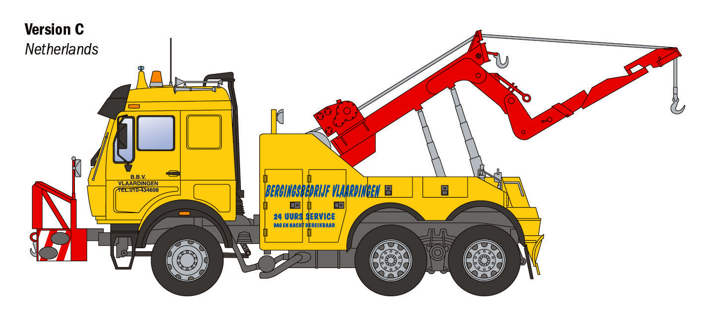 Italeri 1:24 Mercedes-Benz Wrecker Truck - 93808