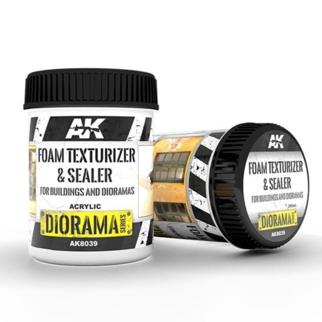 AK Interactive Foam Texturizer & Sealer for Buildings & Dioramas 250ml - Loaded Dice