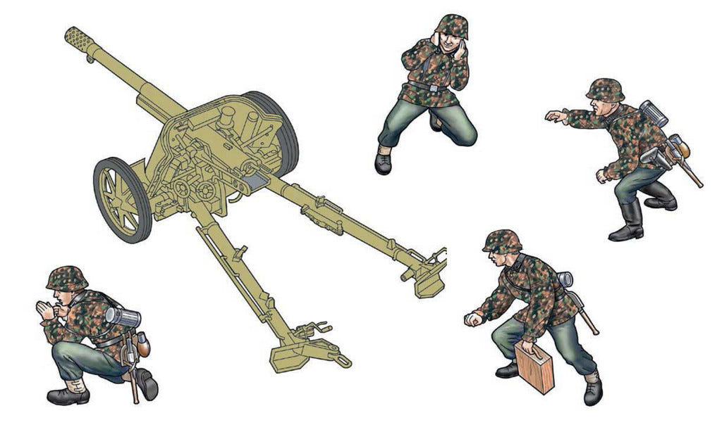 Italeri 1:35 Pak 97/38 Anti-Tank Gun with Crew - 96460