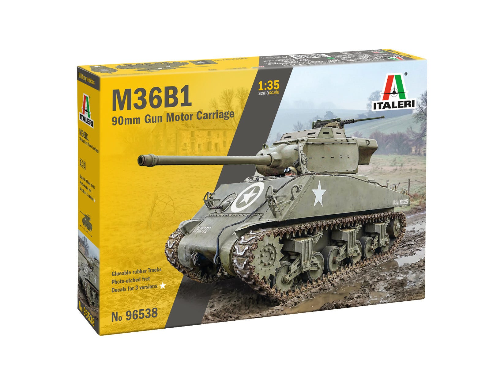 Italeri 1:35 90mm GMC M36B1 Tank Destroyer - 96538