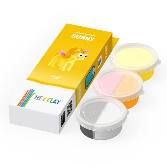 HEY CLAY Unicorn Claymates Sunny (3 Cans) - Loaded Dice