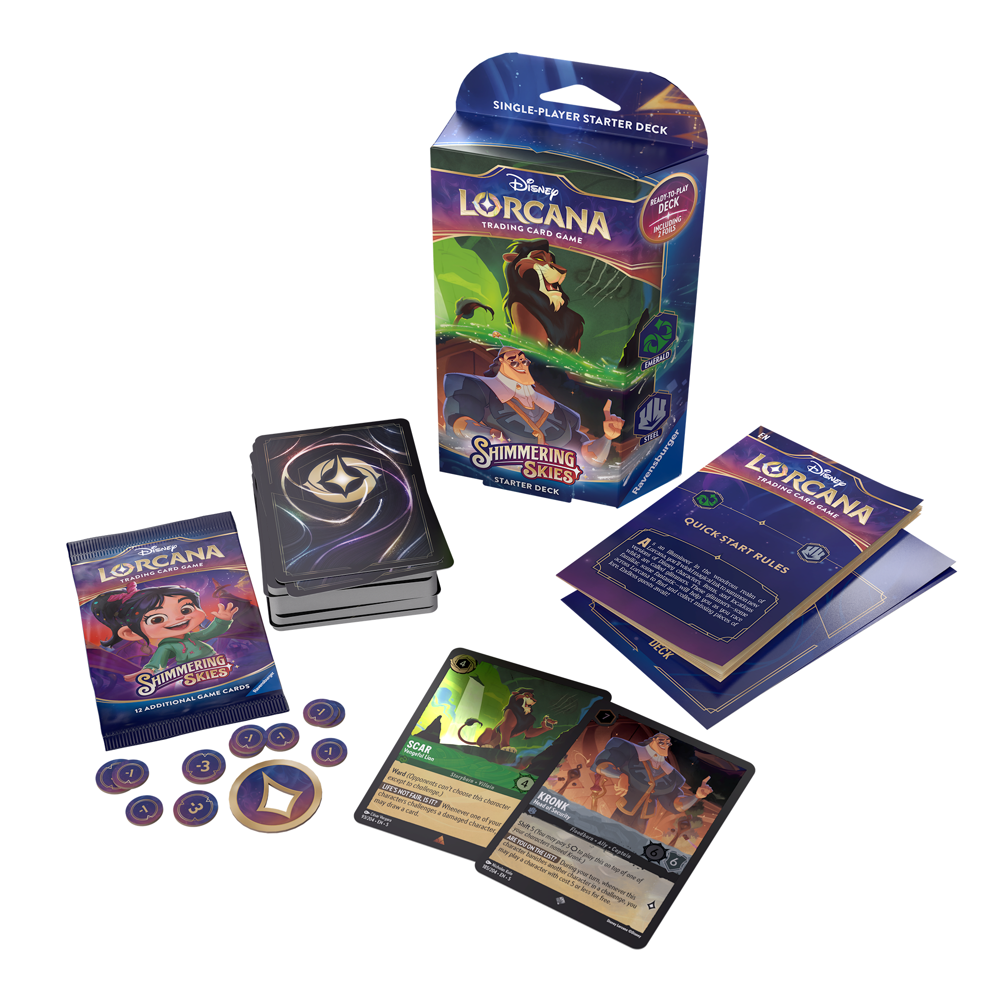 Disney Lorcana - Shimmering Skies Starter Deck - Set 5 - Loaded Dice