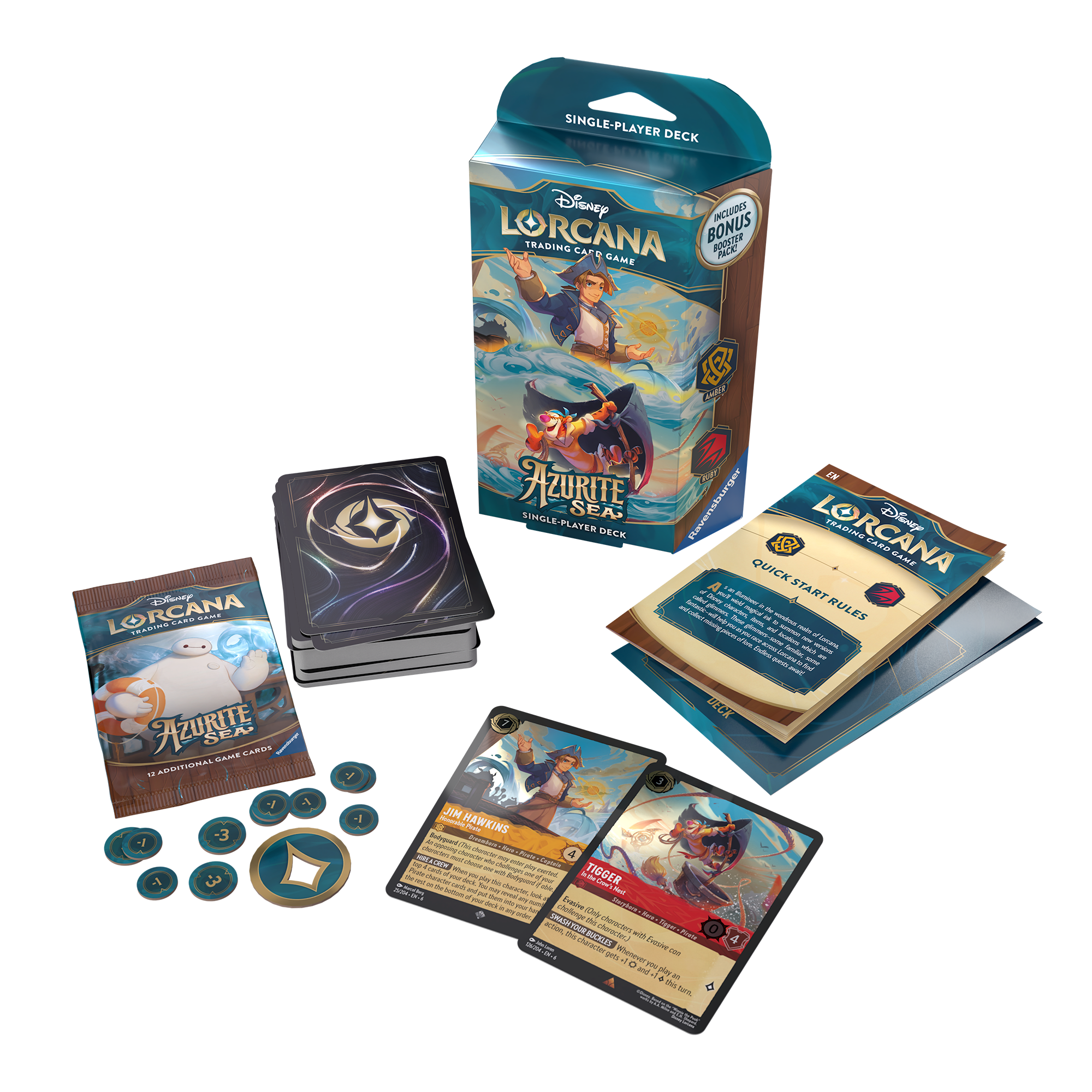 Disney Lorcana Azurite Sea - Starter Deck - Loaded Dice