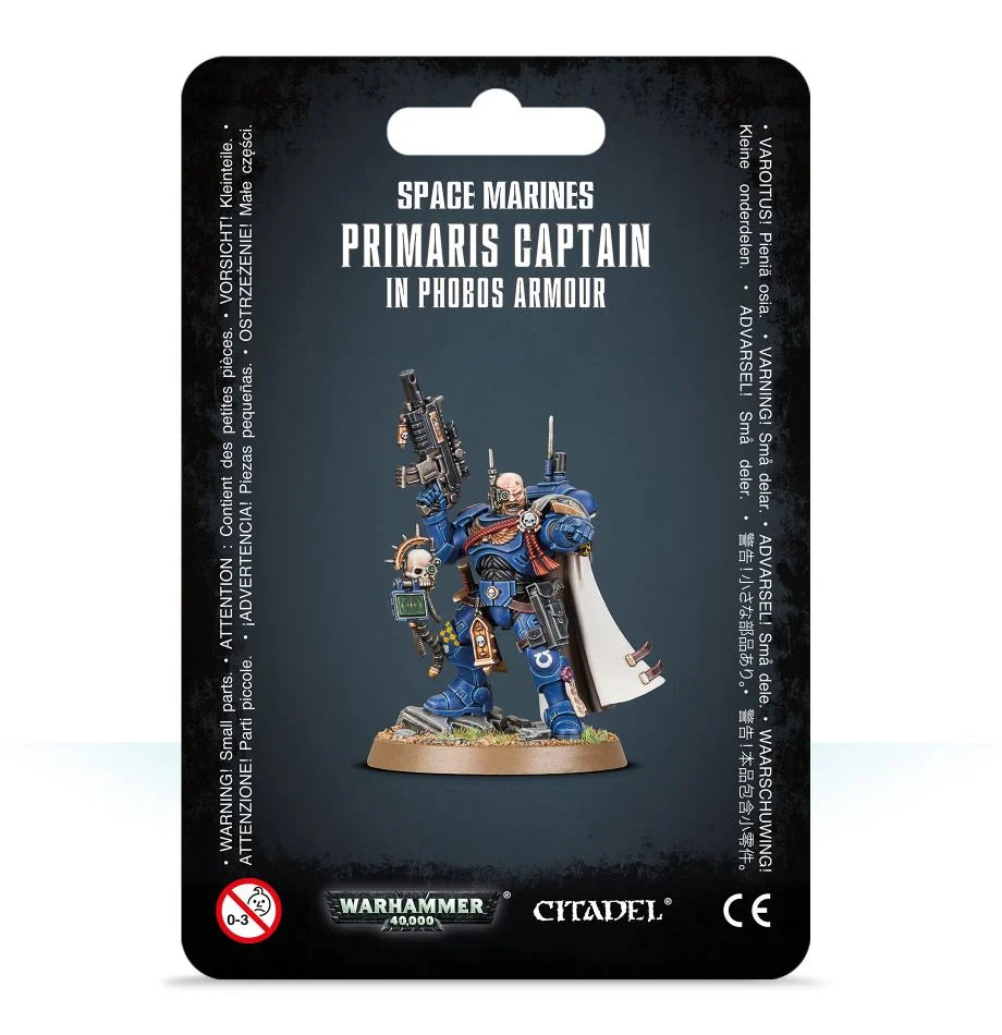 SPACE MARINES CAPTAIN IN PHOBOS ARMOUR - Loaded Dice Barry Vale of Glamorgan CF64 3HD