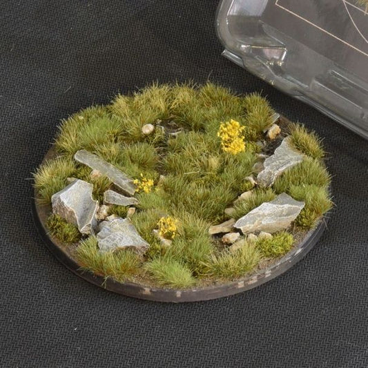 Gamers Grass Battle Ready Bases - Highland Round 100mm (x1) - Loaded Dice