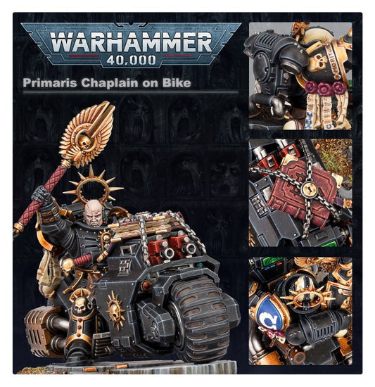 Space Marines: Primaris Chaplain on Bike - Loaded Dice