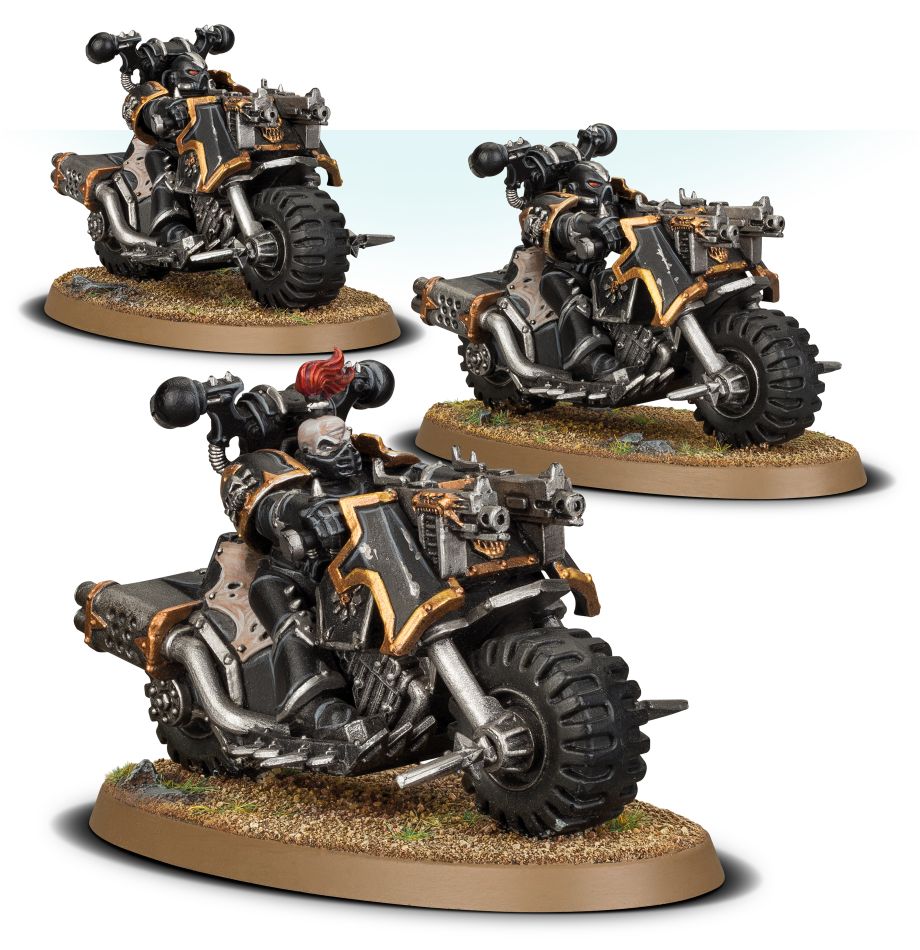 Chaos Space Marines: Chaos Bikers - Loaded Dice