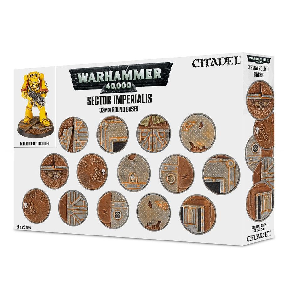 SECTOR IMPERIALIS: 32MM ROUND BASES - Loaded Dice