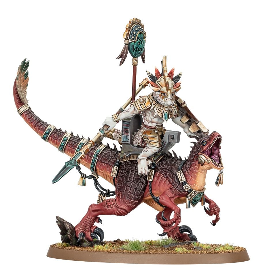 Seraphon: Saurus Scar-Veteran on Aggradon - Loaded Dice