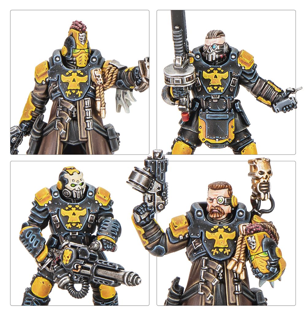 Necromunda: Palanite Enforcer Captains & Sergeants - Loaded Dice