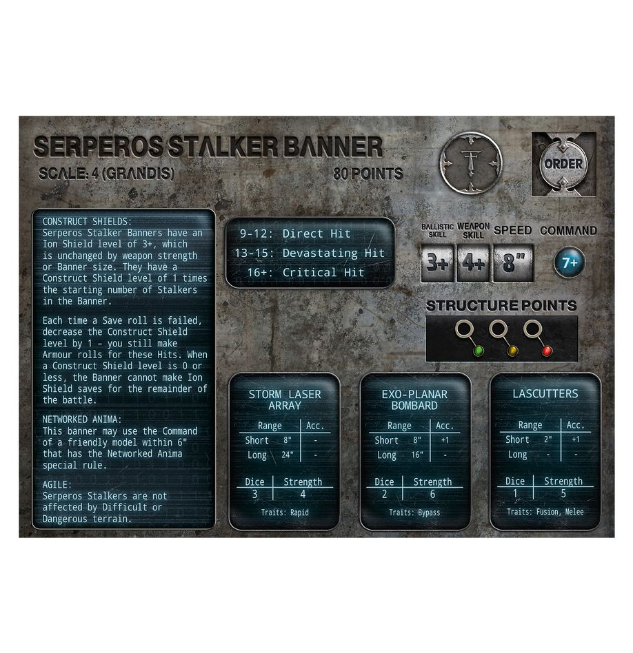 Legion Imperialis: Dark Mech Serperos 'Overlord' Heavy Stalkers - Loaded Dice