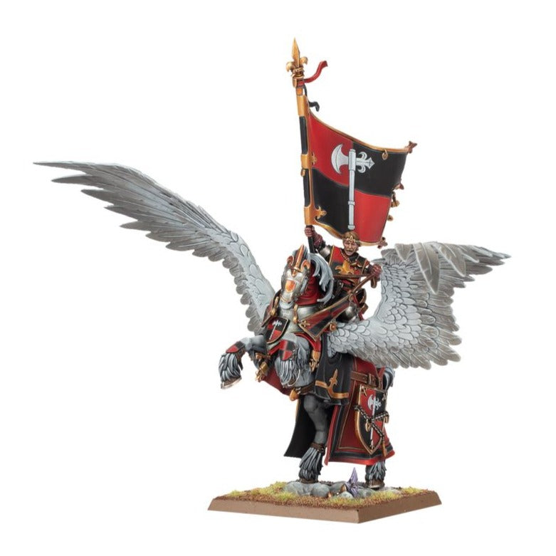 Kingdom of Bretonnia: Battle Standard Bearer On Royal Pegasus - Loaded Dice