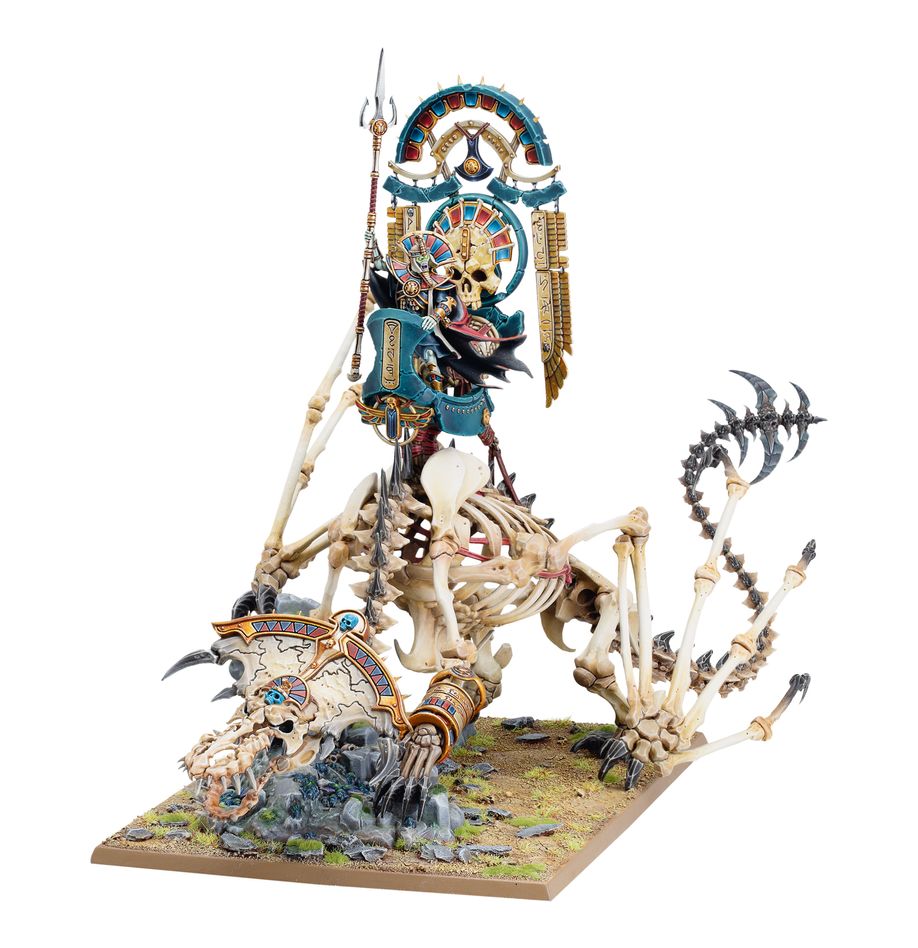 Tomb Kings of Khemri: Tomb King/Liche Priest on Necrolith Bone Dragon - Loaded Dice