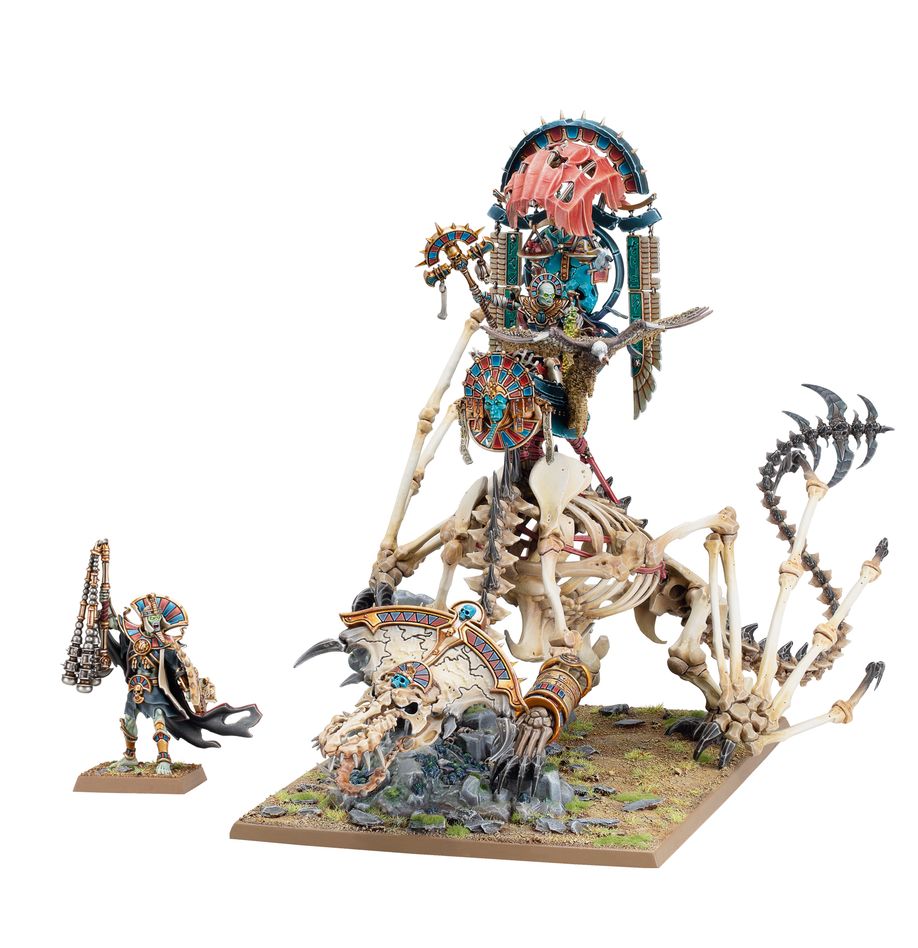 Tomb Kings of Khemri: Tomb King/Liche Priest on Necrolith Bone Dragon - Loaded Dice