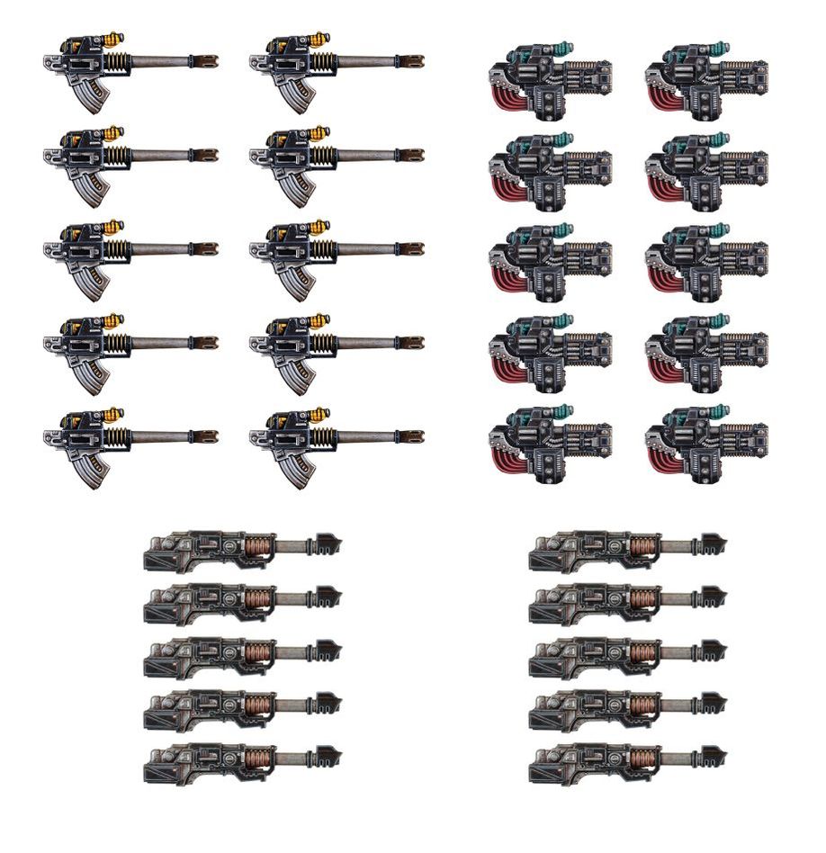 Horus Heresy: Legiones Astartes: Heavy Weapons Upgrade Set - Volkite Culverins, Lascannons & Autocannons - Loaded Dice