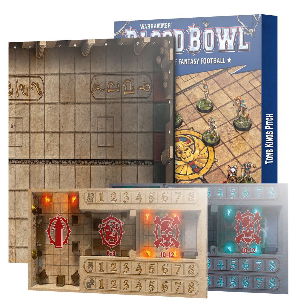 Blood Bowl: Tomb Kings Team Pitch & Dugouts