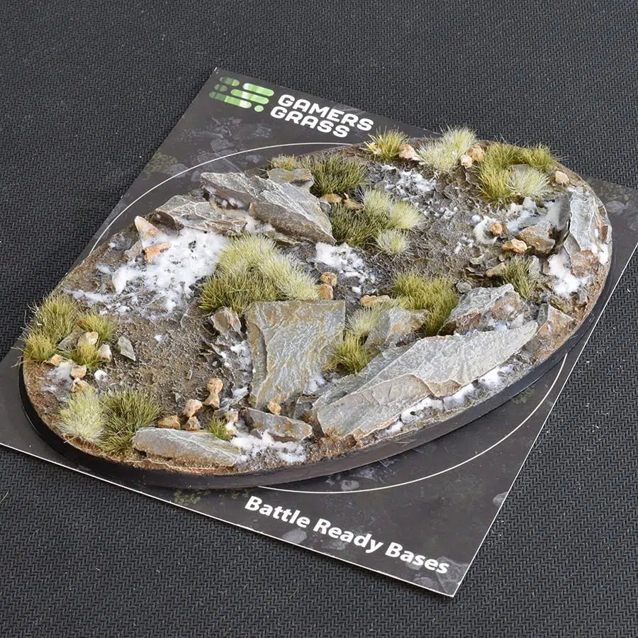 Gamers Grass Battle Ready Bases Winter Oval 170mm (x1) - Loaded Dice