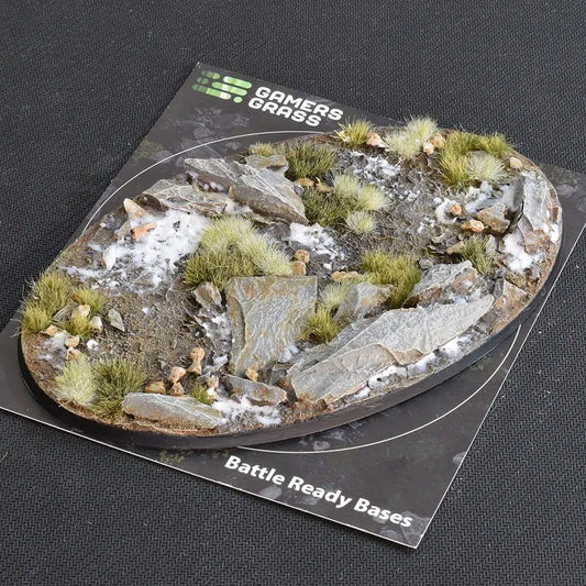 Gamers Grass Battle Ready Bases - Winter Oval 170mm (x1) - Loaded Dice