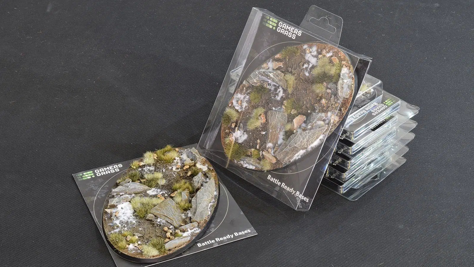 Gamers Grass Battle Ready Bases - Winter Oval 170mm (x1) - Loaded Dice