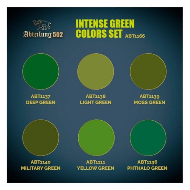 Abteilung 502 Intense Greens Colors Set ABT1166 - Loaded Dice Barry Vale of Glamorgan CF64 3HD