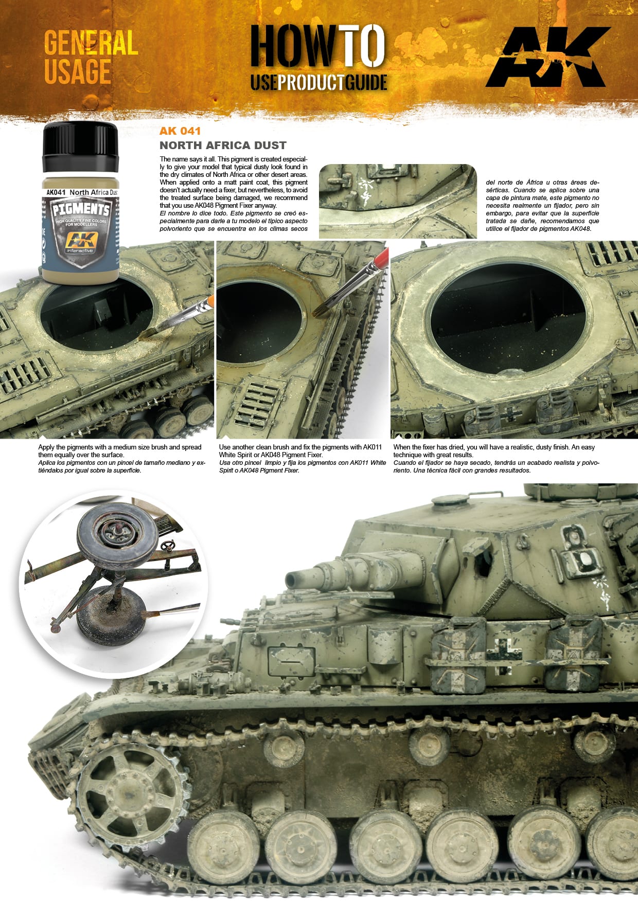 AK Interactive Pigment - North Africa Dust AK041 - Loaded Dice