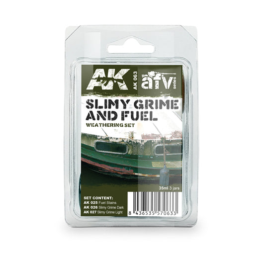 AK Interactive Slimy Grime and Fuel Set weathering set for scale models