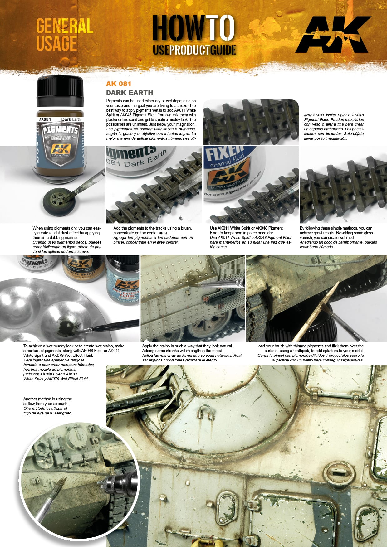 AK Interactive Pigment - Dark Earth AK081 - Loaded Dice