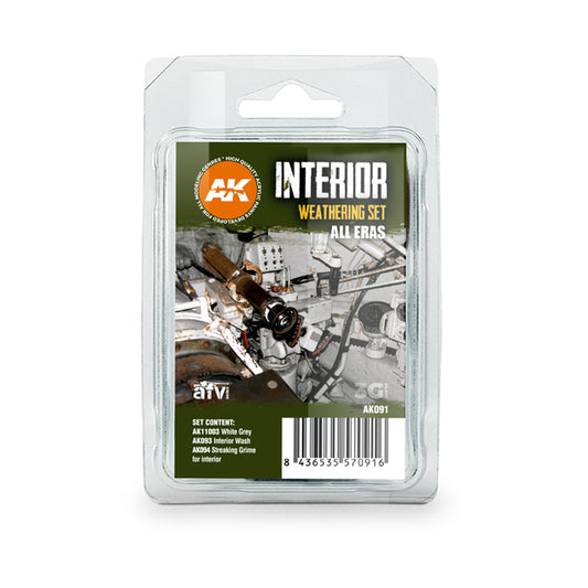 AK Interactive Interior Weathering Set weathering set for scale models