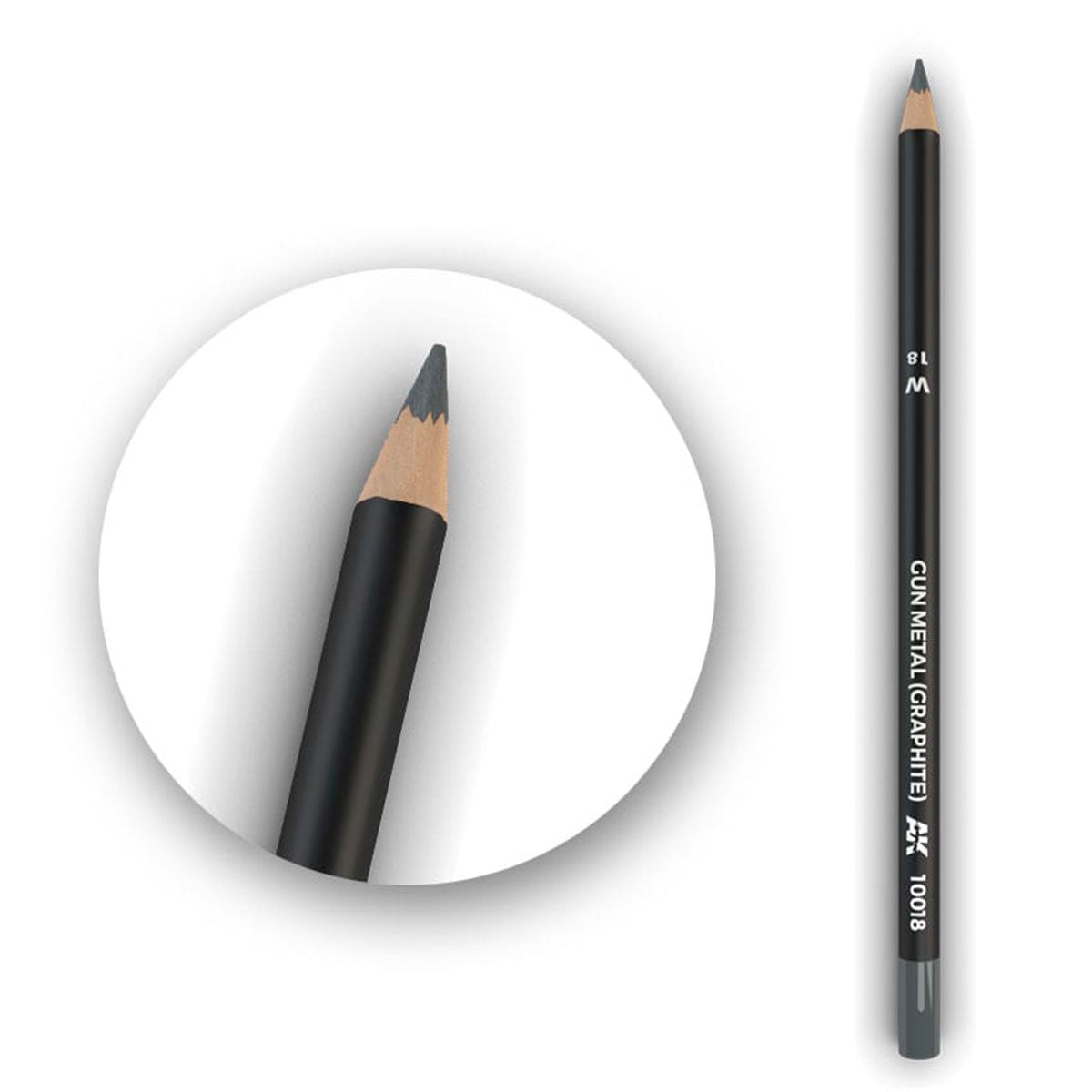 AK Interactive Watercolor Pencil Gun Metal (Graphite) AK10018 - Loaded Dice