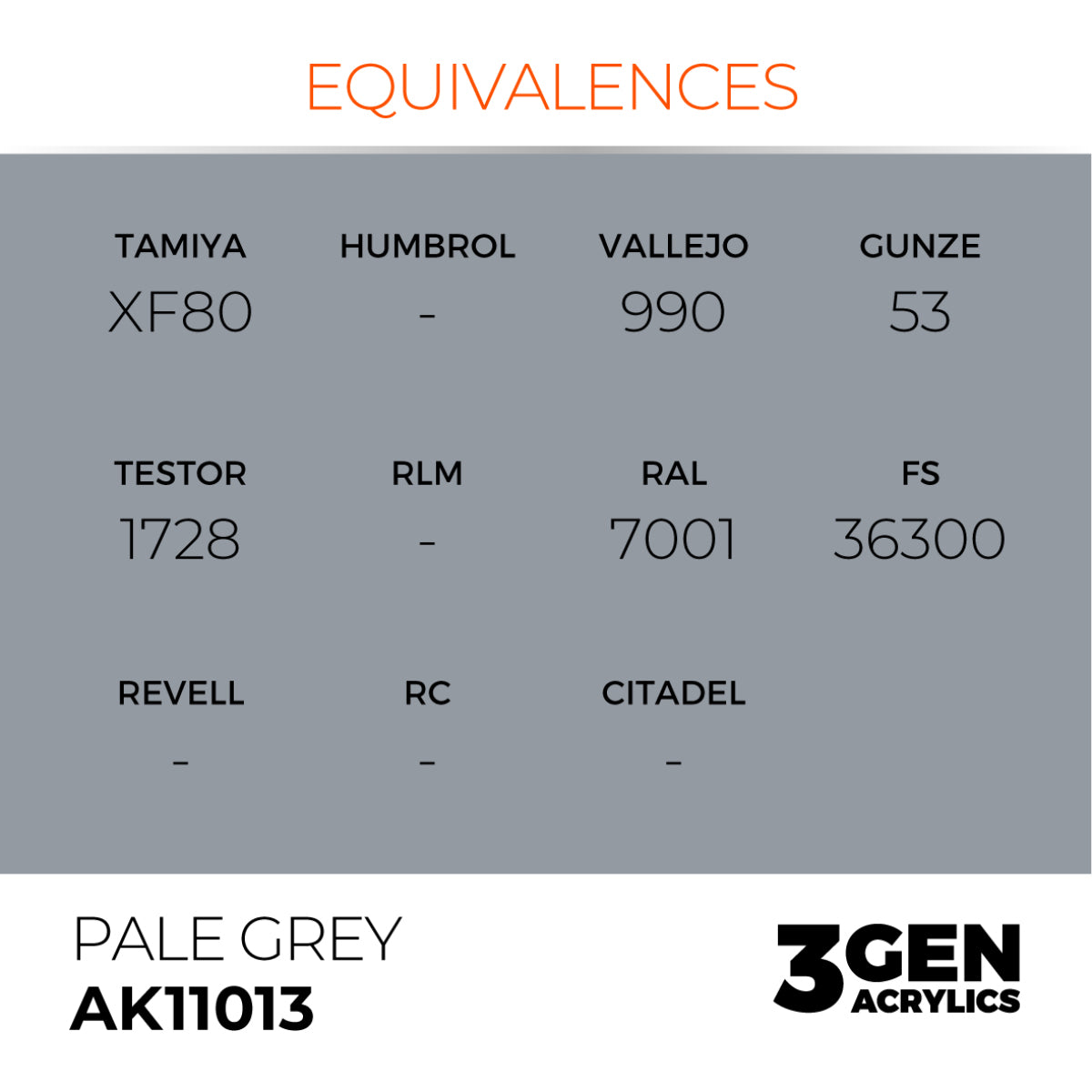 AK Interactive 3G - Pale Grey 17ml (AK11013) - Loaded Dice