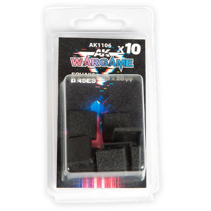 AK Interactive - Square Bases 20x20mm x 10 - Loaded Dice