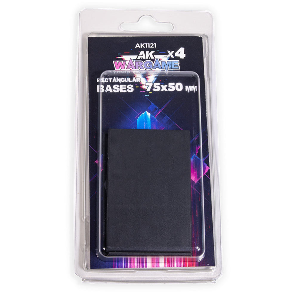 AK Interactive - Rectangular Bases 75x50mm x 4 - Loaded Dice