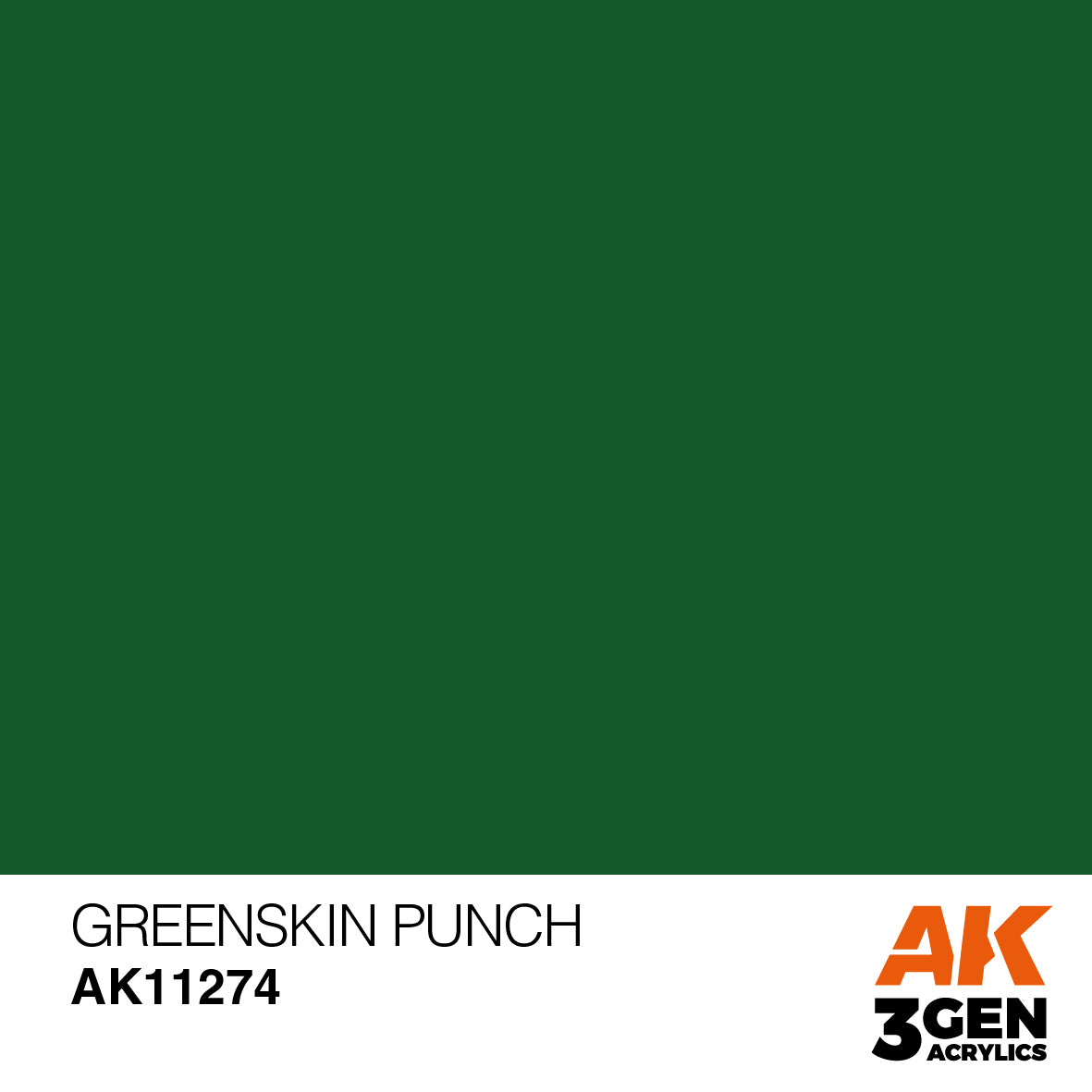 AK Interactive 3rd Gen Acrylic - Greenskin Punch Color Punch AK11274 - Loaded Dice Barry Vale of Glamorgan CF64 3HD