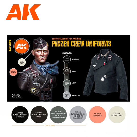 AK Interactive - Panzer Crew Black Uniforms Set 3G - Loaded Dice