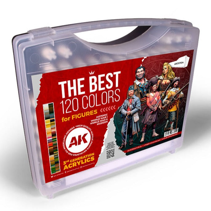 AK Interactive: The Best 120 Colors for Figures - Loaded Dice Barry Vale of Glamorgan CF64 3HD