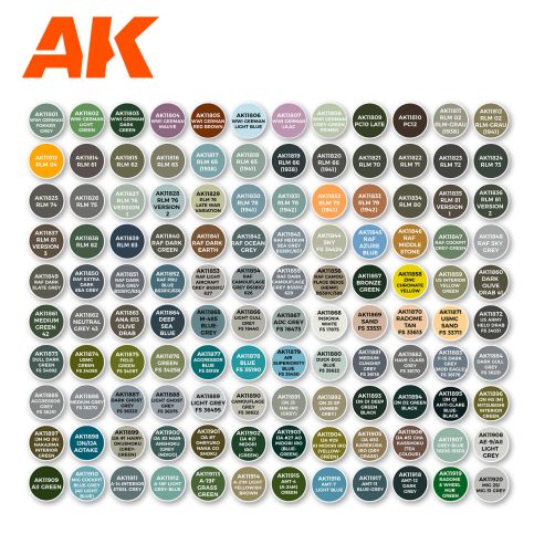 AK Interactive: The Best 120 Colors for Aircraft - AK11706 - Loaded Dice