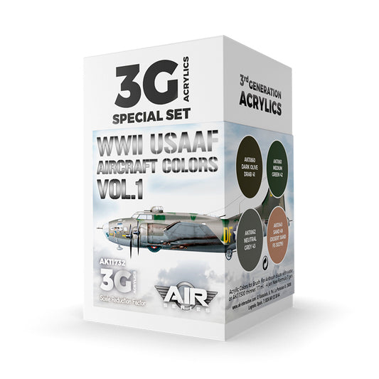 AK Interactive - WWII USAAF Aircraft Colors Vol.1 Set 3G - Loaded Dice