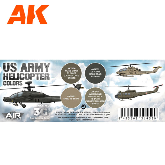 AK Interactive - US Army Helicopter Colors Set 3G - Loaded Dice