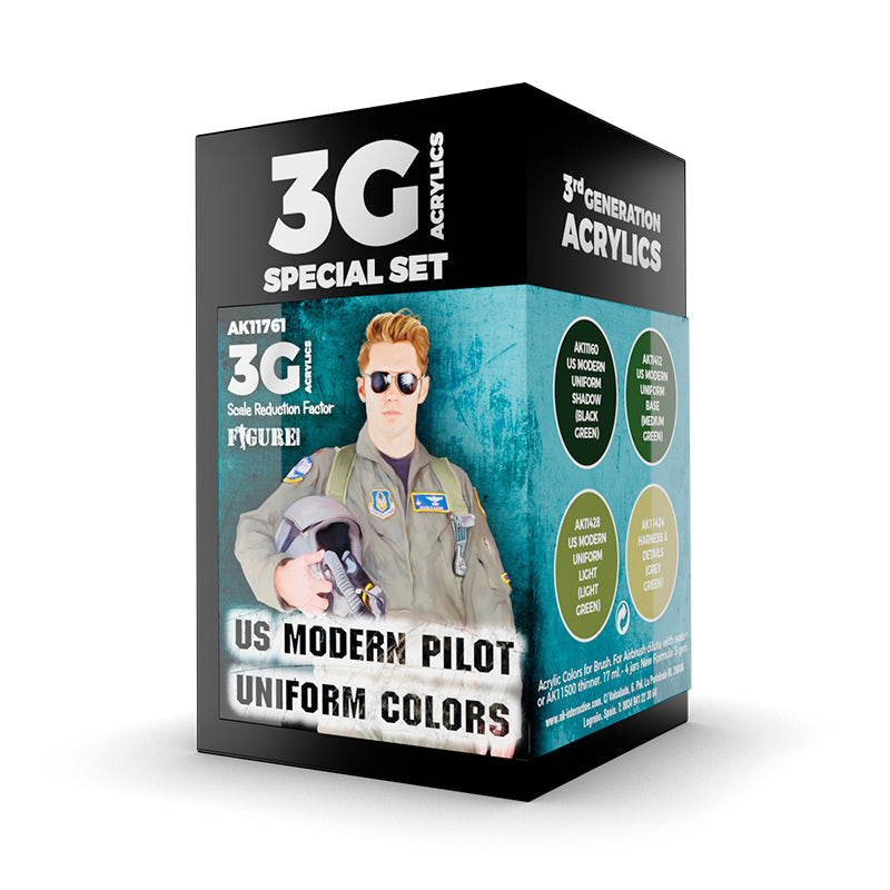 AK Interactive - Us Modern Pilot Uniform Colors 3G - Loaded Dice
