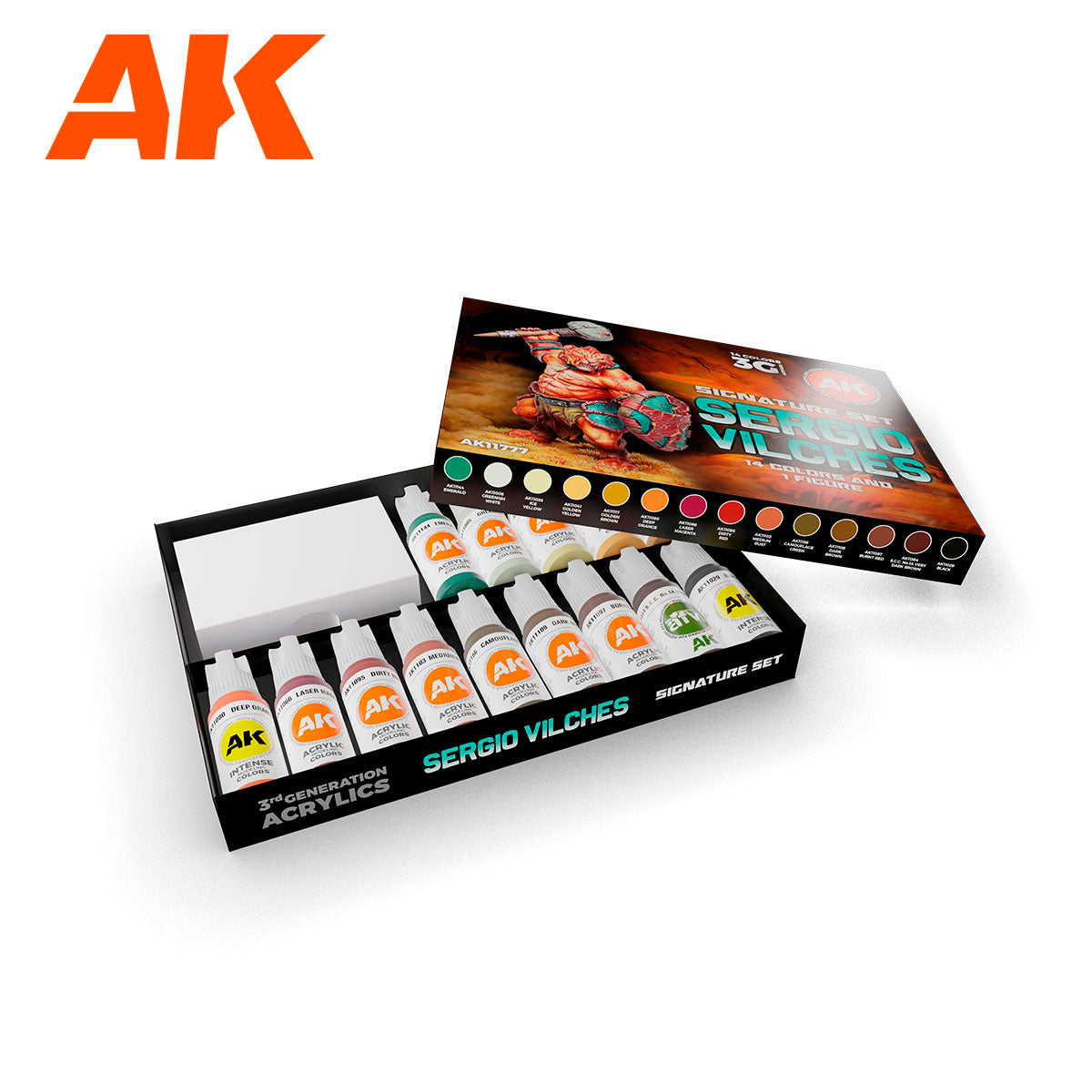 AK Interactive 3G Signature Paint Set - Sergio Vilches AK11777 - Loaded Dice