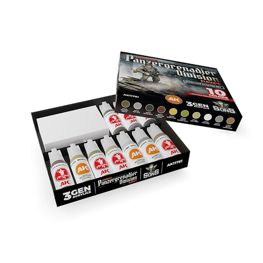 AK Interactive German Panzergrenadier Paint Set - Loaded Dice
