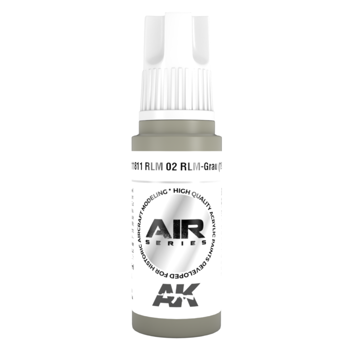 AK Interactive 3rd Generation acrylic paint RLM 02 Rlm-Grau (1938) 17ml dropper bottle