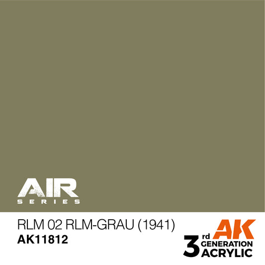 AK Interactive 3rd Gen RLM 02 RLM-Grau (1941) AK11812 - Loaded Dice