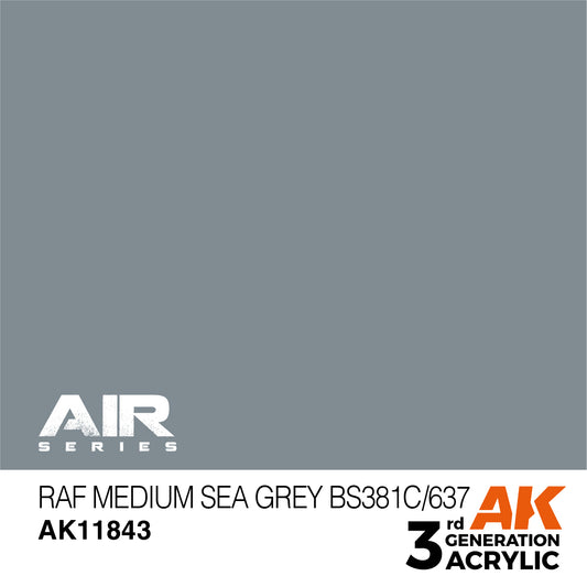 AK Interactive 3rd Gen RAF Medium Sea Grey BS381C/637 AK11843 - Loaded Dice