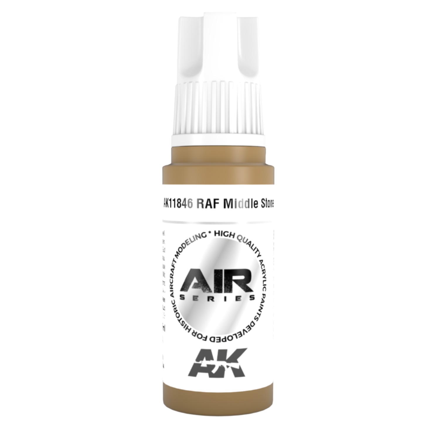 AK Interactive 3rd Generation acrylic paint RAF Middle Stone 17ml dropper bottle