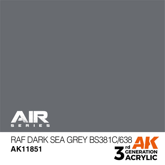 AK Interactive 3rd Gen RAF Dark Sea Grey BS381C/638 AK11851 - Loaded Dice