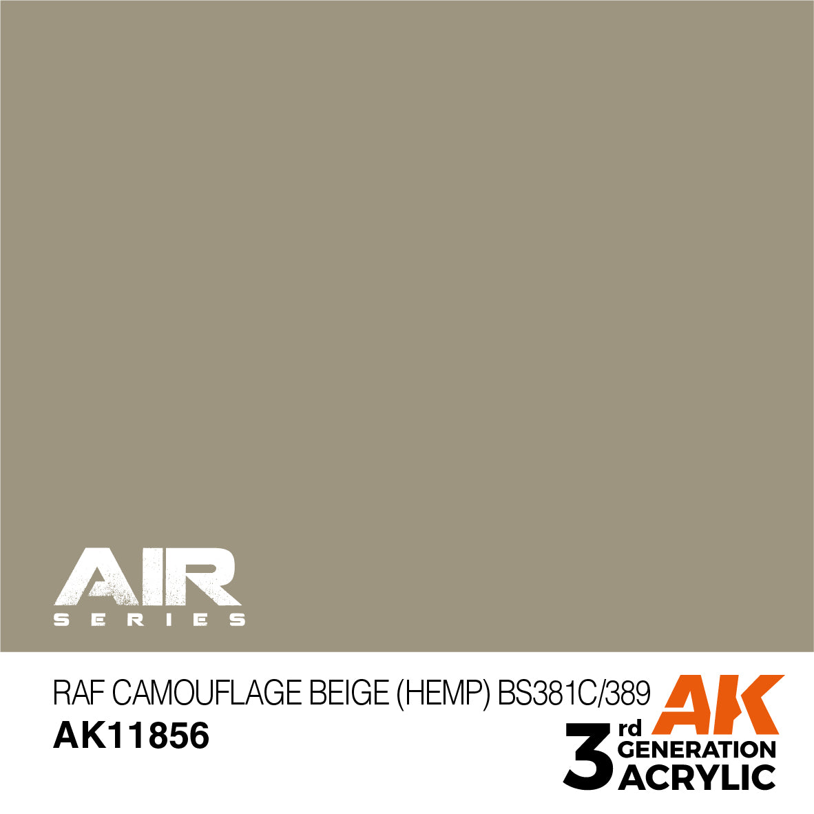 AK Interactive 3rd Gen RAF Camouflage Beige (Hemp) BS381C/389 AK11856 - Loaded Dice