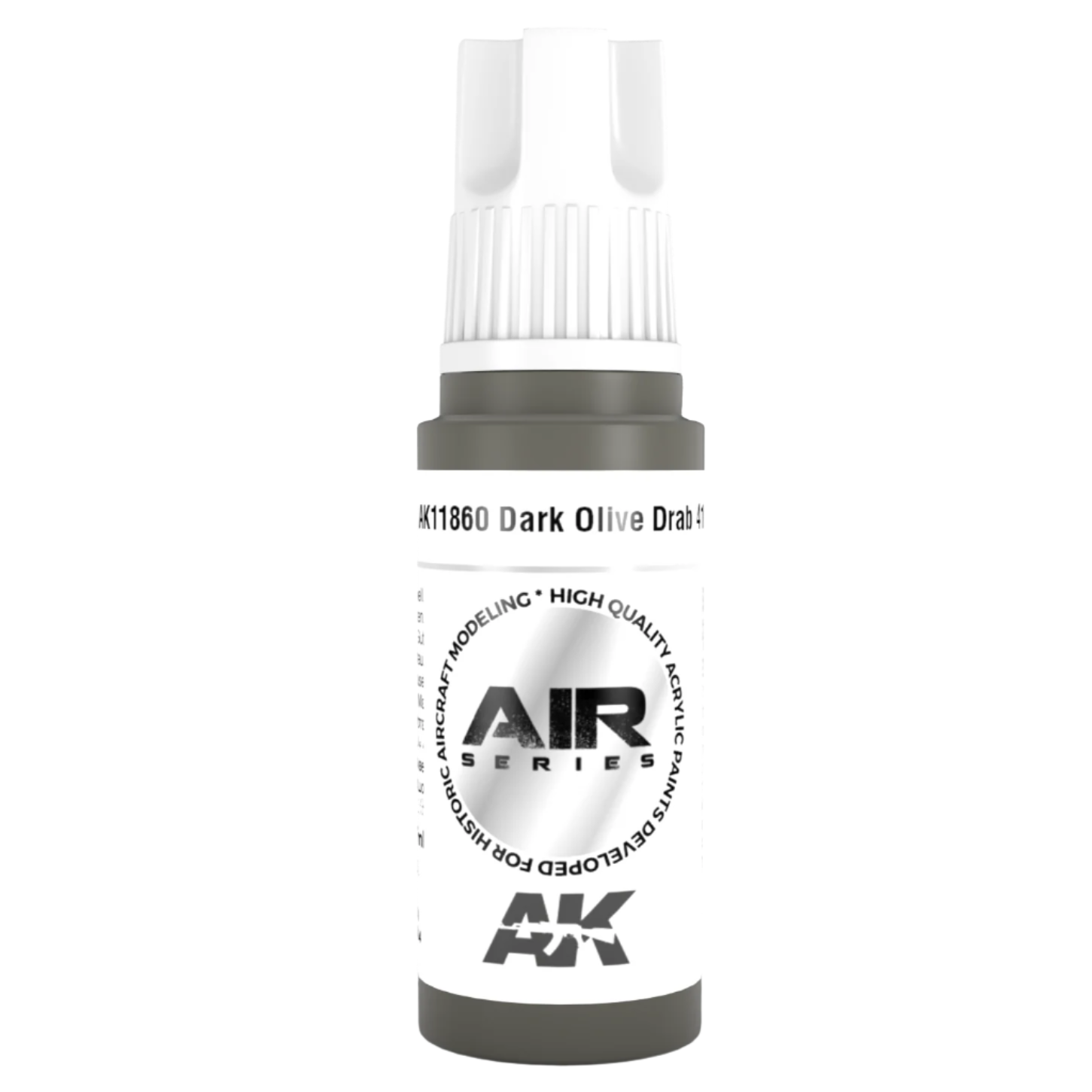 AK Interactive 3rd Generation acrylic paint Dark Olive Drab 41 17ml dropper bottle