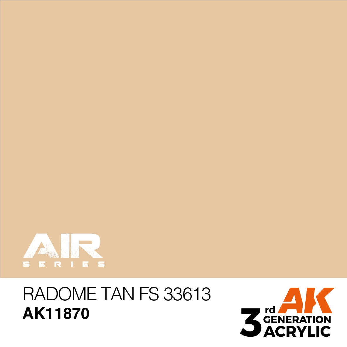 AK Interactive 3rd Gen Radome Tan FS 33613 AK11870 - Loaded Dice