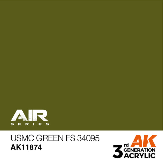 AK Interactive 3rd Gen Air Series: USMC Green FS 34095 17ml AK11874 - Loaded Dice